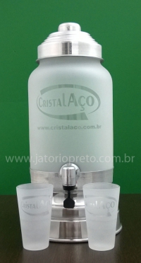 Cristal Aço - Corote Personalizado c/ 02 Copos