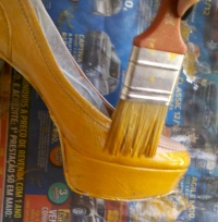 pintura de sapatos